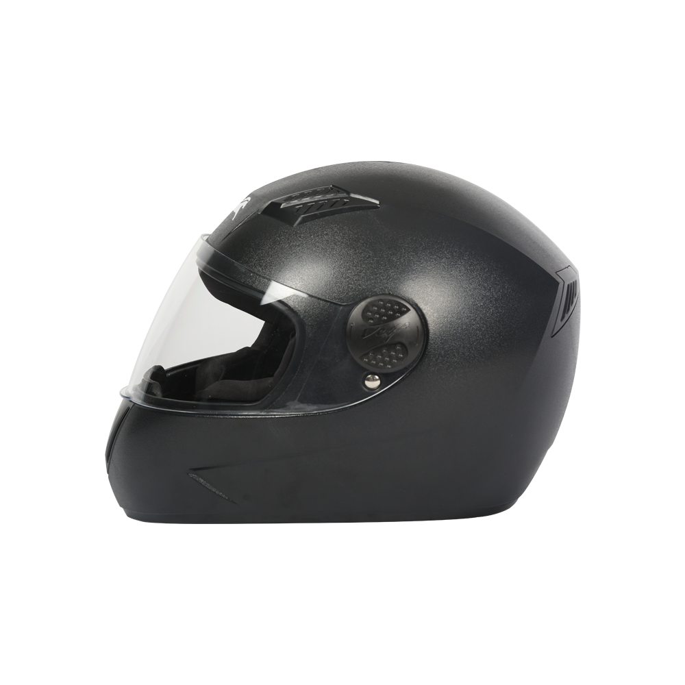 TVS Helmet Full Face Black JE  Sleek and Safe Motorbike Helmet